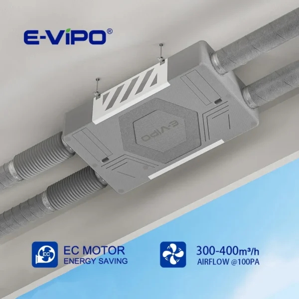 Residential Fresh Air Ventilator, E-VIPO, HRV, ERV - view 4