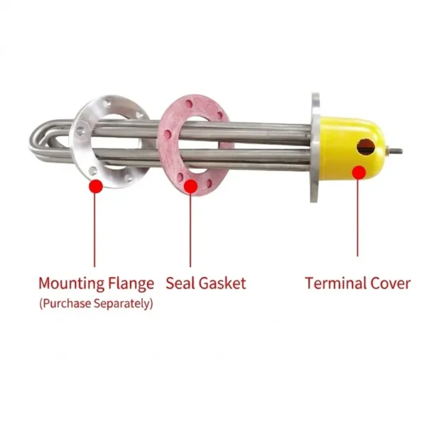 Resistance Tubular Immersion Heater, 3kw, 6kw, 9kw, 12kw - view 2