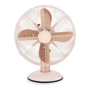 Retro Electric Desk Fan, 10", Metal