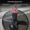 Retro Electric Desk Fan, 10", Metal - view 3
