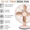 Retro Electric Desk Fan, 10", Metal - view 5