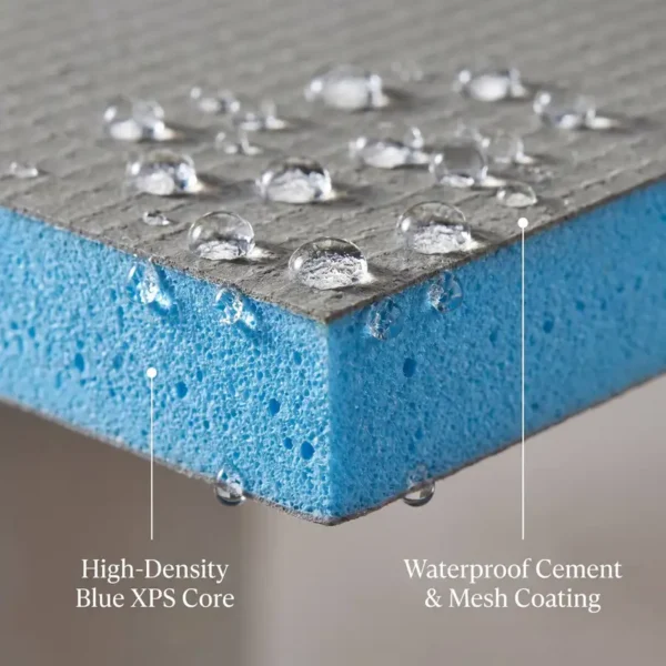 Rigid Tile Backing Panel, XPS, Wall, 100%, Waterproof - view 3