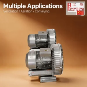 Ring Blower, 4HP, 3kW, 220V, Aluminum Alloy, Aluminium Alloy