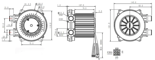 Ring Blower, Brushless, 110, 32kpa, 48v - view 3