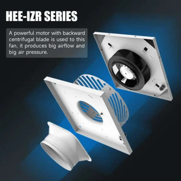 Roof Mounted Exhaust Fan, Centrifugal, AC 220V-240V, 781m³ - view 4