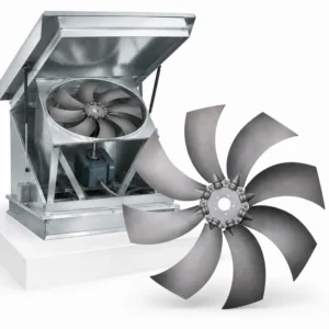 Roof Ventilator, S14-AL, Aluminum, 110V, 20 in, Duct Fan, 70mm