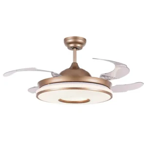 Room Ceiling Retractable Fan, LED, 6-Speed