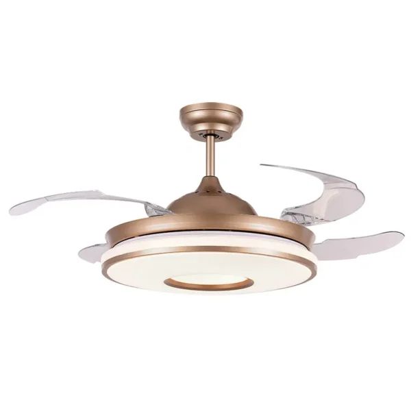Room Ceiling Retractable Fan, LED, 6-Speed