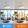 Room Ceiling Retractable Fan, LED, 6-Speed - view 6