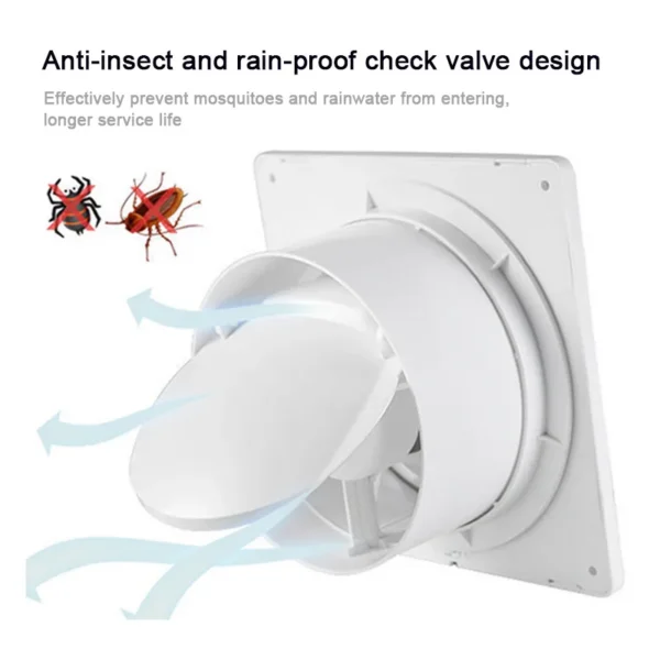 Room Toilet Exhaust Fan, 200mm, Plastic - view 6