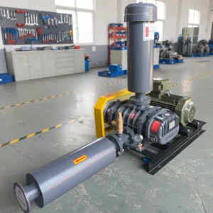 Roots Blower, 3HP, 7.5KW, ISO, 220 V, Cast Iron, 1 Phase