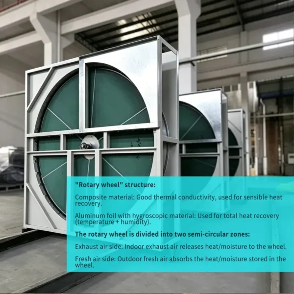 Rotary Heat Recovery Ventilator, 300, 500, 800, M3/h - view 4