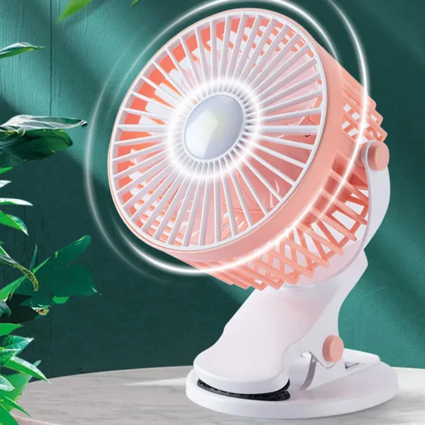 Rotating Bladeless Clip Fan, 360, USB, Portable - view 6
