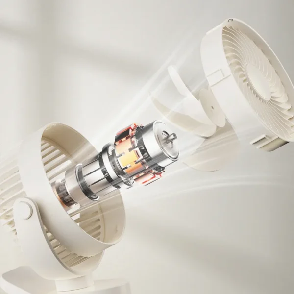 Rotating Desktop Clip Fan, 360, Portable, USB - view 2