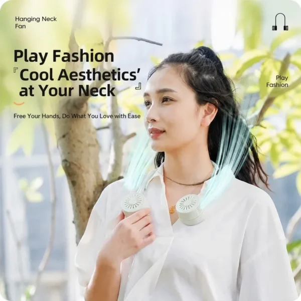 Rotating Neck Fan, 360, Portable, USB - view 2