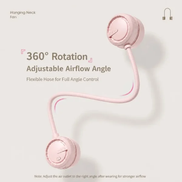 Rotating Neck Fan, 360, Portable, USB - view 3