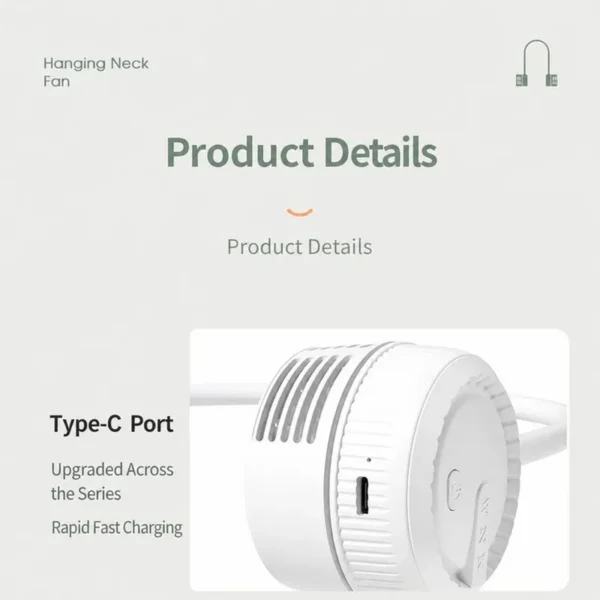 Rotating Neck Fan, 360, Portable, USB - view 6