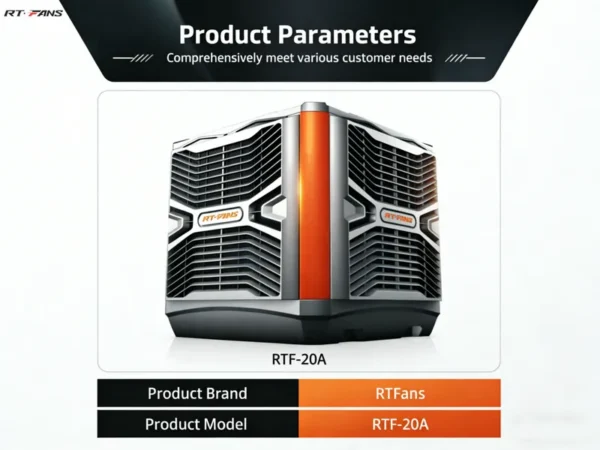 Rtfans Industrial Air Cooler, 000, CMH, 300L, Portable - view 2