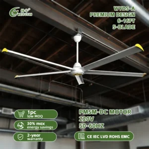 Saving Large Hvls Fan, WYDS-A4280M, 14Ft, Axial, Ceiling