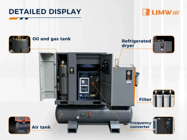 Screw Air Compressor, 30hp, 16bar - view 3