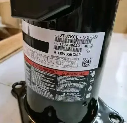 Scroll Compressor, 3PH, R410A, POE, ZP67KCETFD522 - view 2