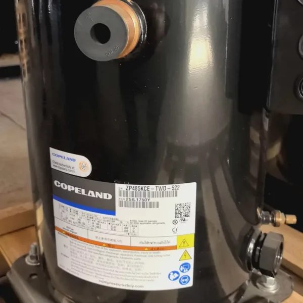 Scroll Compressor, ZP485KCE-TWD-522, Hermetic, R410A, 40HP