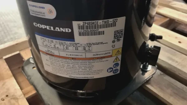 Scroll Compressor, ZP485KCE-TWD-522, Hermetic, R410A, 40HP - view 2