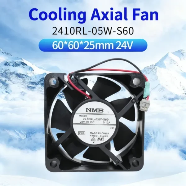 Sharp Copier Fan, 2410RL-05W-S60, NMB, 6025, 24V - view 2