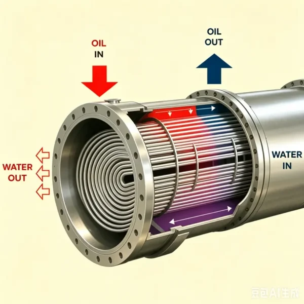 Shell and Tube Heat Exchanger, 220 V, Stainless Steel - view 2