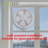 Shutter Ventilation Exhaust Fan, Plastic, Copper, Axial - view 3