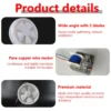 Shutter Ventilation Exhaust Fan, Plastic, Copper, Axial - view 5