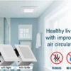 Silent Bathroom Exhaust Fan, Wall, LED, CFM, 20W - view 4