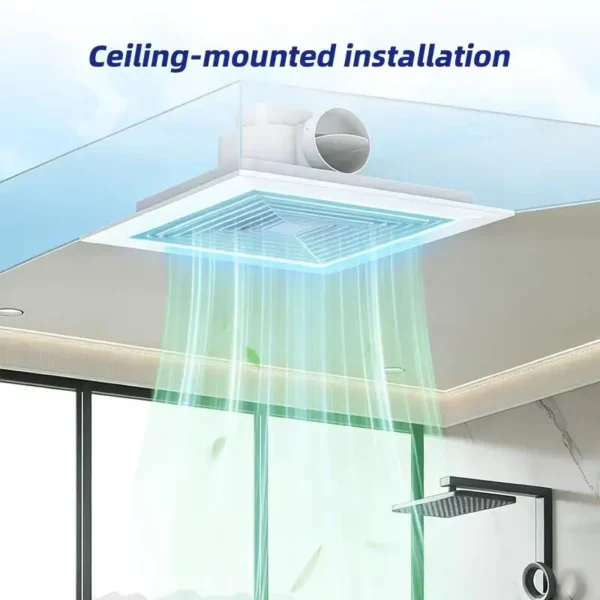 Silent Centrifugal Exhaust Fan, 4-16, Ceiling, Plastic - view 2