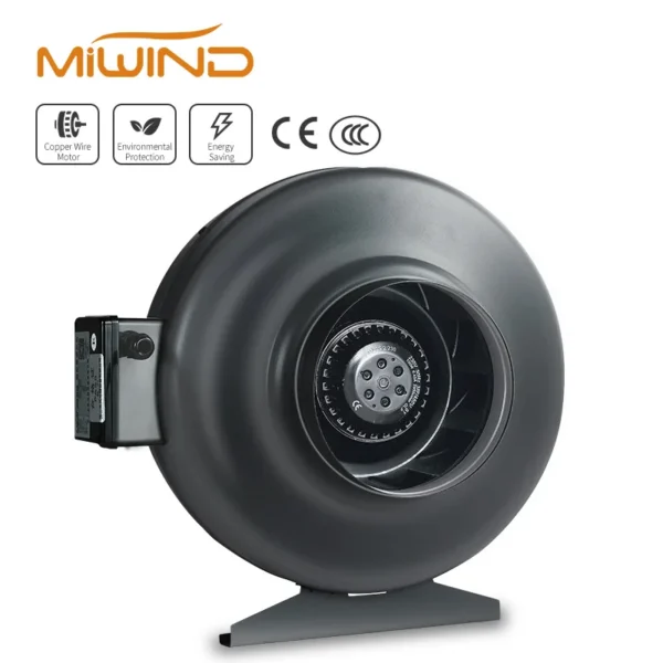 Silent Inline Ventilation Fan, 220V, Cast, Brushless, 4" - view 4