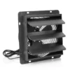 Silent Shutter Exhaust Fan, 350mm, 100-120V, Wall, Aluminum