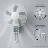 Silent Wall Mounted Fan, AC90-265V~, Electric - view 6