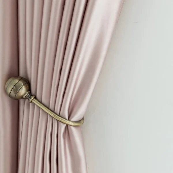 Silk Blackout Ready Curtain, 100% Silk, Grommet - view 2