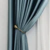 Silk Blackout Ready Curtain, 100% Silk, Grommet - view 4