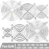 Silver Color Metal Fan, 30mm, 40mm, 60mm, 80mm - view 2