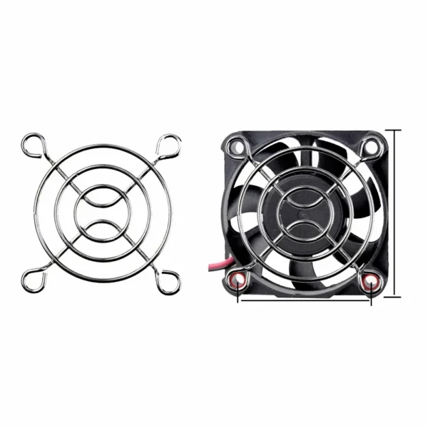 Silver Color Metal Fan, 30mm, 40mm, 60mm, 80mm - view 4