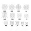 Silver Color Metal Fan, 30mm, 40mm, 60mm, 80mm - view 6