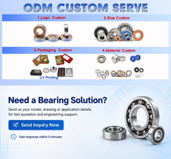 Single Direction Thrust Bearing, S51101, 12x26x9mm, 420 - view 6