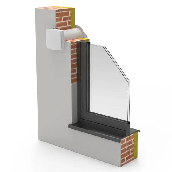 Single Hole Erv Ventilator, Wall, 220-240V - view 2