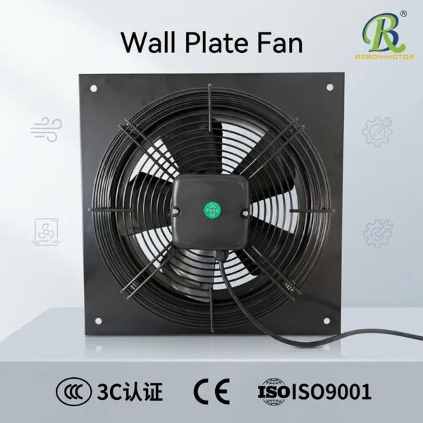 Size Concave Mesh Panel, 200mm, 380V, Axial, Wall - view 2