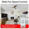 Slide Fan, 120VAC, Plastic, YLFC700-D3 - view 4