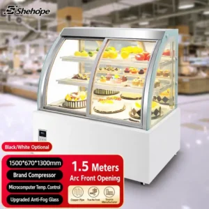 Sliding Door Display Chiller, LED, Aluminum