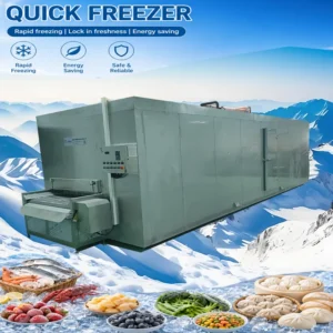 Small Iqf Tunnel Freezer, 100kg/h, 380 V, 185000