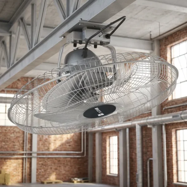 Smart Oscillating Fan, Aluminum, 3-Speed, Portable, Ceiling