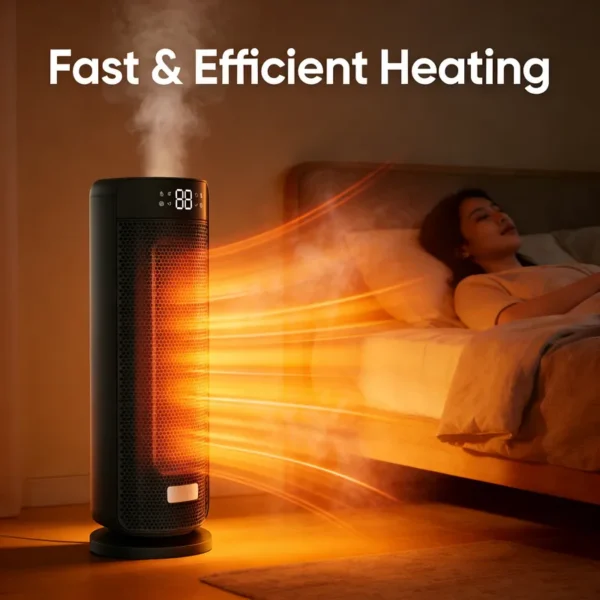 Smart Ptc Ceramic Heater, 1500 W, Plastic