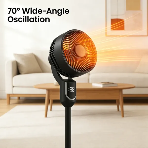 Smart Ptc Ceramic Heater, 1500 W, Plastic - view 2